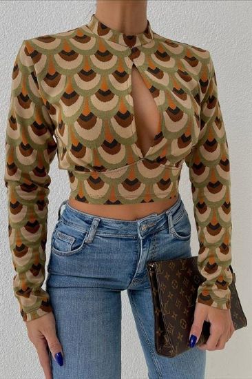 Autumn Cut Out Bluz 3018-08 resmi